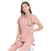 Produttore personalizzato resistente alle rughe lavabile in tessuto morbido per infermiera per infermiera uniforme ospedaliera abita da donna