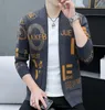 New Brand Luxury V- neck Cardigan Sweaters Fashion Knit Cashmere Cardigan Sweater Korean Style Mens Trendy Cardigans Jacket Men Cl2708