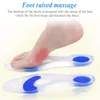 Unisex Medical Silicone Gel Insoles Treatment Heel Pain Relief Arch Support Orthotic Insole Plantar Fasciitis Heel Spur Insert