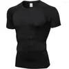 Men's T Shirts US Men Sports Gym T-Shirt Bodybuilding Fitness Training Workout Muscle Tee Tops