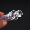 Gros épais Heady accessoires pour fumer paille de verre coloré brûleur à mazout tuyau de collecte d'eau cire dab plate-forme bongs tuyaux