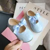 Platte schoenen herfst babymeisjes octrooi lederen prinses 2022 lente kinderen boog mary janes feest voor kinderjurk