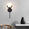 Wall Lamp Bed Lamparas De Techo Colgante Moderna Crystal Lights Rope Iron Living Room Bedroom Monkey