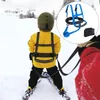 Arnés de esquí para niños con soporte para la espalda, correa segura para el hombro para principiantes en el entrenamiento de Snowboard