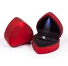 Caixa de anel de casamento leve em forma de luxo em forma de cora￧￣o com exibi￧￣o de joias de armazenamento de decora￧￣o de joalheria Pingente Gift Birthday Gift