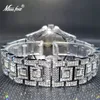 Relógios de pulso Relogio Masculino Luxo MISSFOX Ice Out Diamond Watch Multifuncional Day Date Adjust Calendar Quartz Watchs For Men Dro 221018