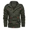 Men's Jackets Thick Warm Mens Parka Winter Jacket Fleece Multi-pocket Casual Tactical Army Jacket Men Plus Size 5XL Hooded jaquetas masculina G221013