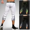 Calça masculina homens compressão ciclismo de basquete elasticidade de futebol calças de fitness calças de calça de legging guarda