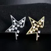 Brosches Classic Pearl Star Zircon for Women's Brosch Pin Clothing Decoration Pins Metal Kpop Accessories kläder