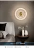 Wall Lamp JMZM Modern Round LED Creative Acrylic Sconce Light For Living Room Bedroom Bedside Aisle Home Copper Lighting Fixture