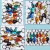 Key Rings 15 Pcs Real Scorpion Spider Crab Ant Four Leaf Clover Drop Shaped Amber Resin Keychain Taxidermy Oddity Insect Encased Del Dhx0E