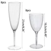 Flatvaruuppsättningar 85LD Unbreakable Champagne Glass Flute Wine Cup Perfect Gift for Lover