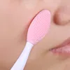 Beauty Skin Care Wash Face Silicone Brush Exfoliant Nez Nes Netter Narthe Thead Bross Brushes Outils Rovable Head 300PCS DHL