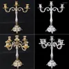 Candle Holders European Metal Antique Retro Candlestick Stand Home Decorations Wedding Prop Romantic Holder Candelabra