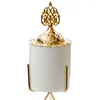 Lâmpadas de fragrância Cerâmica nórdica queimador de queimador de metal estilo árabe para ornamentos de luxo decorativos em casa