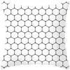 Kussen Luanqi zwart -witte geometrische patronen bedekt polyester kast 45x45 cm decoratieve bank s cover