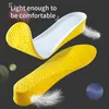 Neue Höhenvergrößerungs-Einlegesohlen für Füße, Damen und Herren, unsichtbarer Boost, 1,5–3,5 cm, gelbes EVA-Sohlenpolster, atmungsaktive orthopädische Pflege-Einlegesohlen