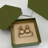Tasarımcı Hoop Stud Küpeler Kadınlar için Küpe Lüksler Tasarımcıları Altın Küpe Seviyor Mektuplar Elmas Studs Lüks Takı
