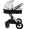 Kinderwagens Hoogwaardige Kinderwagen Hoge Landschap 2 in 1 Lederen Kinderwagen Kan Zitten Liggende Opvouwbare Licht Kid Trolly