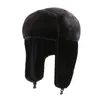 Bérets mode chaud Bomber chapeaux fausse fourrure épaissir oreillette casquettes automne hiver noir blanc oreille protéger russe cyclisme Ski chapeau