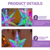 ديكورات عيد الميلاد 2pcs Tree Tree Topper لزينة المنزل