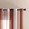 Gardin modern kort randig ren gardiner f￶r vardagsrum sovrum tyllgr￥ kortinor k￶ksdekorationsf￶nstret behandling