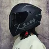 サイクリングヘルメットMufl Face Motorcyc Helmet Dual Shield with Rovab WashabインナーライニングレーシングモトヘルメットL221014