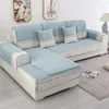 Chair Covers Plush Sofa Cover Fabric Non-slip Simple Breathable Corduroy Thickening Warm Living Room Protection Cushion