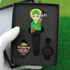 Nuevo juego de tenedor verde de Golf de 1 pieza, herramientas con diseño de niño de dibujos animados, herramienta portátil de ayuda para entrenamiento al aire libre, accesorios de aleación