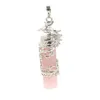 Reiki phoenix coluna wrap goto de pedra natural pendente feminino jóias masculinas Opal quartzo lapis pendulum amulet jóias bh012