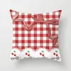 Pillow Pink Lolita Red Plaid Covers Lovely Print Geometric Cute Pillows Cover Decorative Modern Nordic Sofa Throw