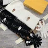 ブランドウォームスカーフセットラグジュアリーウールビーニーキャップ通気性ニットグローブ秋の冬の手袋