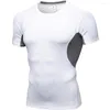 Men's T Shirts US Men Sports Gym T-Shirt Bodybuilding Fitness Training Workout Muscle Tee Tops