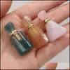 Anhänger-Halsketten Anhänger-Halsketten Naturstein pro Flasche Zwei-Loch-Verbindung Exquisite Charms für die Schmuckherstellung Diy-Halskette BH Dh6Qs