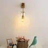 Wall Lamp Post-Modern Luxury Glass Nordic Bedroom Bedside Creative Living Room Decor Corridor Aisle Sconce Led Light E14