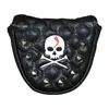 New Golf Putter Cover PU Leather Skull Pattern Club Blade Protector Outdoor Supplies Accessories