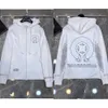 Erkek Hoodies Sweatshirts Erkekler Gevşek Kalp Heart Hoodie Ch Marka Tasarımcı At Nalı Sanskrit Baskı Fermuar Ceket Moda Külot Kapüşonlu Kromlar Wo 4C1