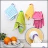 Hooks Rails Round Plastic Sucker Hook Holder Towel Storage Rack Wash Cloth Clip Kitchen Bathroom Supplies Mti Color 0 91Bs C R Dro Dhmox