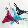 G String iç çamaşırı kadın külot t-r-back çiçek nakış brifingleri iç çamaşırı erotik kızlar spor bikini tüccarlar
