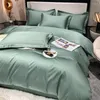 Bettwäsche-Sets, luxuriöses Set aus ägyptischer Baumwolle, einfarbiger Bettbezug, anpassbares Bettlaken, Kissenbezug, ultraweiches Spannbettlaken