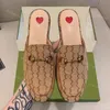 Designer Princetown Pantofole Mocassino Muller Pantofole Scarpe in pelle con fibbia Moda donna Casual Mule Scarpe basse con scatola