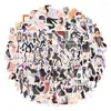 Cadeau cadeau 100pcs dessin animé anime fille autocollants pour cahiers papeterie autocollant esthétique scrapbooking matériel artisanat fournitures scrapbook