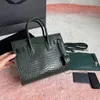 2022 New Top Quality Fashion Women Leather Designer Handbag Bag Borse a tracolla in grano di coccodrillo Elegante e versatile