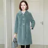 Pelliccia da donna Donna Inverno Genuino Cappotti di pelle di pecora Donna Allentato Casual Lungo Capispalla di lana Donna Spessa Calda Giacca da tosatura delle pecore 5XL