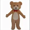 Fabrikverkauf heißes rotes Krawatten-Teddybär-Kostüm Teddybär-Maskottchenkostüm Plüsch-Teddybär-Kostüm