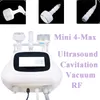 Mini 4-Max Ultrasound Machine Machine Face Faccum RF 40K Cavitation 3D Frans Frat Burning Sellulite Lown