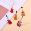 Musique broches série métal peinture badge accessoires créatif guitare violon modélisation instrument broche art bibelots