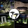 Solar Garden Light Energy Saving Landscape Outdoor Wall Moontered Justerbar vinkel Vattentät marklag med skruvpaketets gård