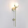 Wall Lamp Bed Lamparas de Techo Colgante Moderna Crystal Lights Rope Iron Living Room Slaapkamer Monkey