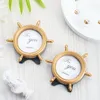 50PCS Beach Theme Wedding Party Favors Gold Ship Wheel Photo Frame Place Card Holder Table Decoration Supplies
